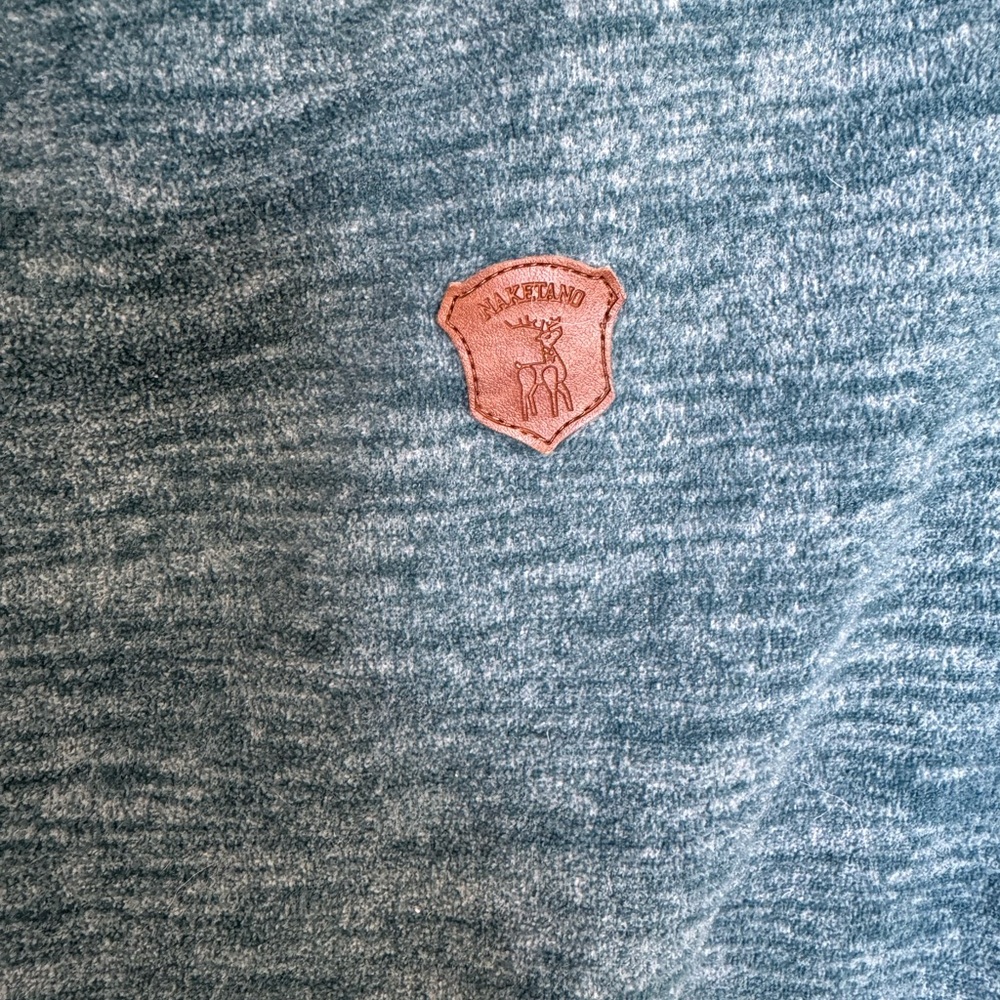 Naketano 🦌 teal velour hoodie size medium / small - Picture 5 of 9